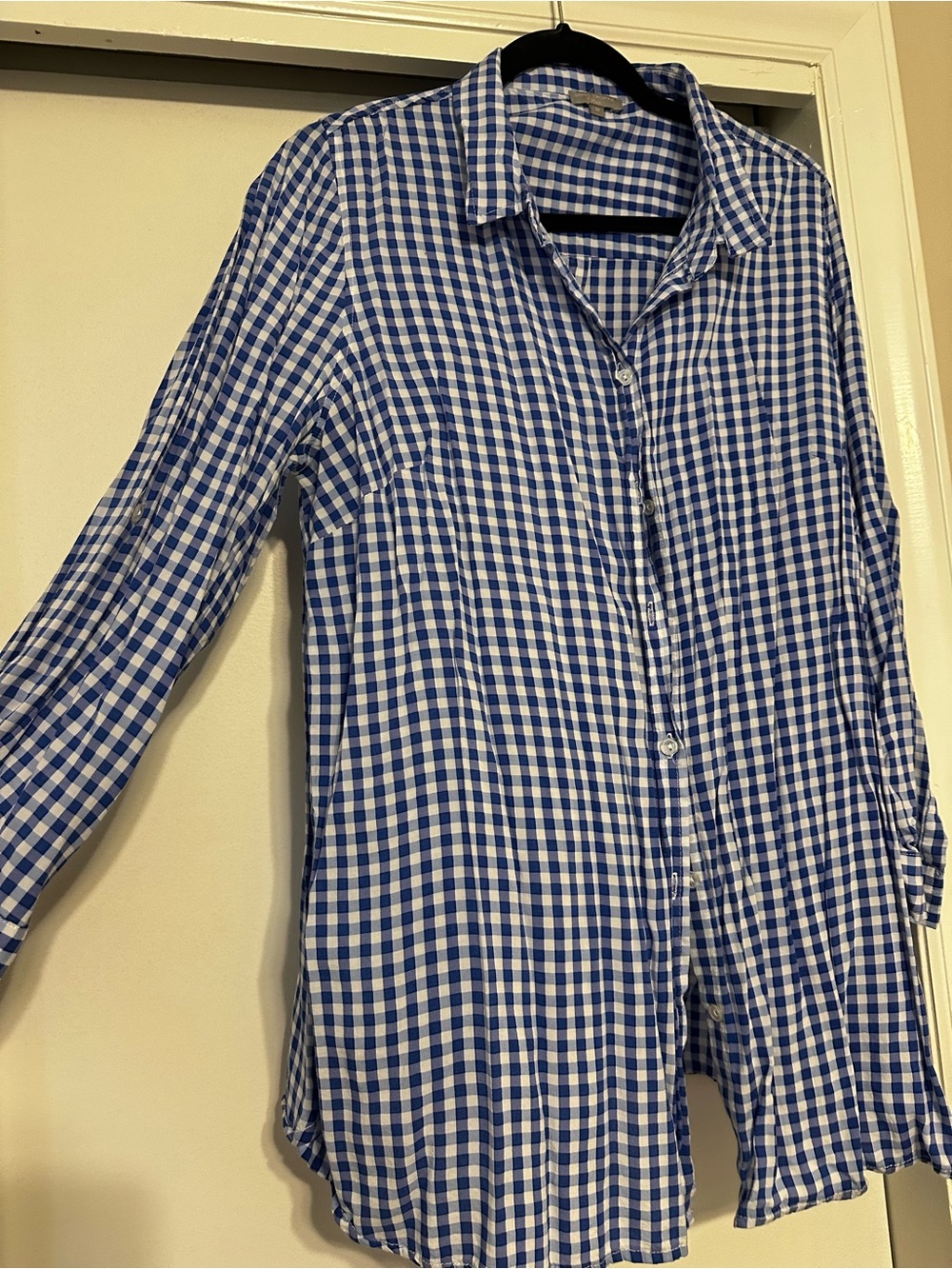 Blue gingham top - Picture 1 of 3